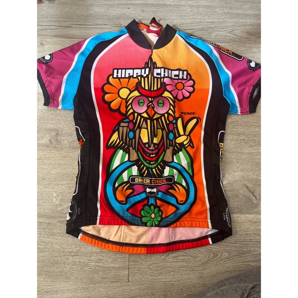 Precaryous cycling jersey